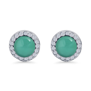 Round Stud Earrings